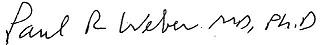 Dr. Paul Weber signature