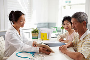 doctor with patients